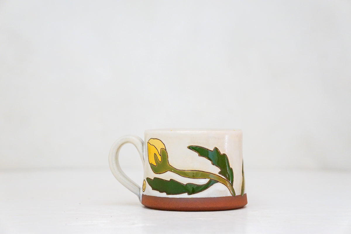 Buttercup mug shortie in White