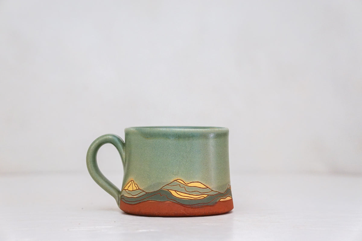Mtn Moon mug shortie in Sage