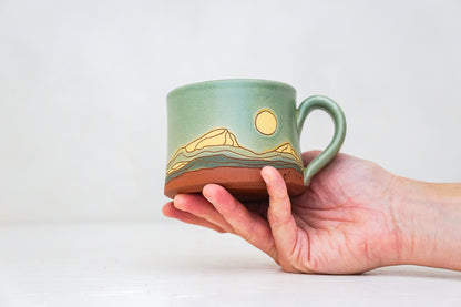 Mtn Moon mug shortie in Sage