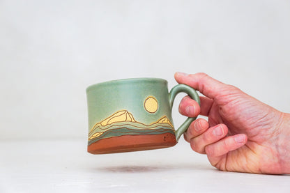 Mtn Moon mug shortie in Sage