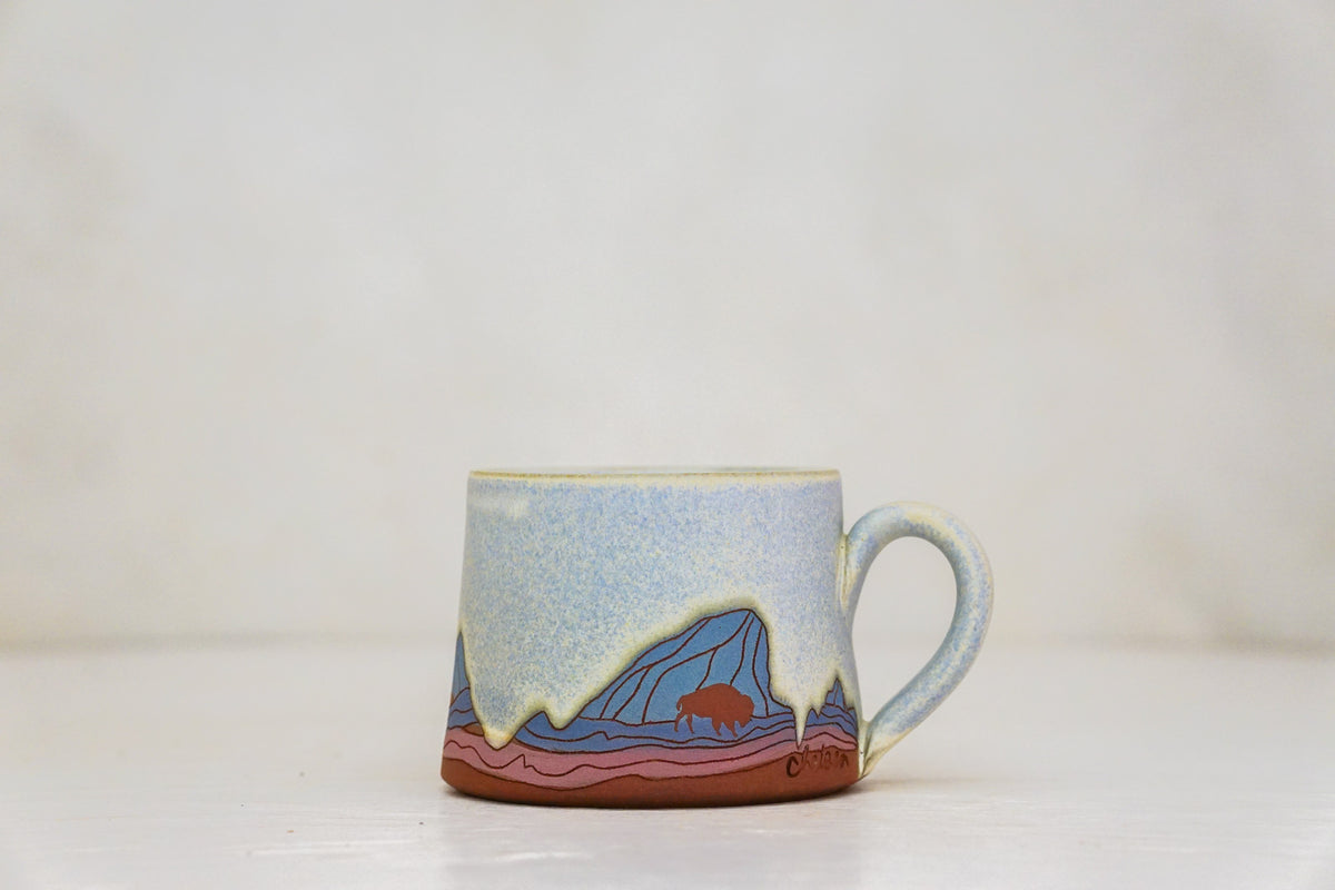 E Teton Bison mug shortie in Bone