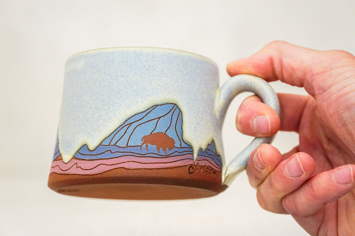 E Teton Bison mug shortie in Bone