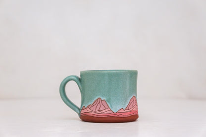 E Teton Pink mug shortie in Lake
