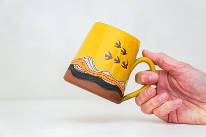 Mtn Birds OG mug in Tang