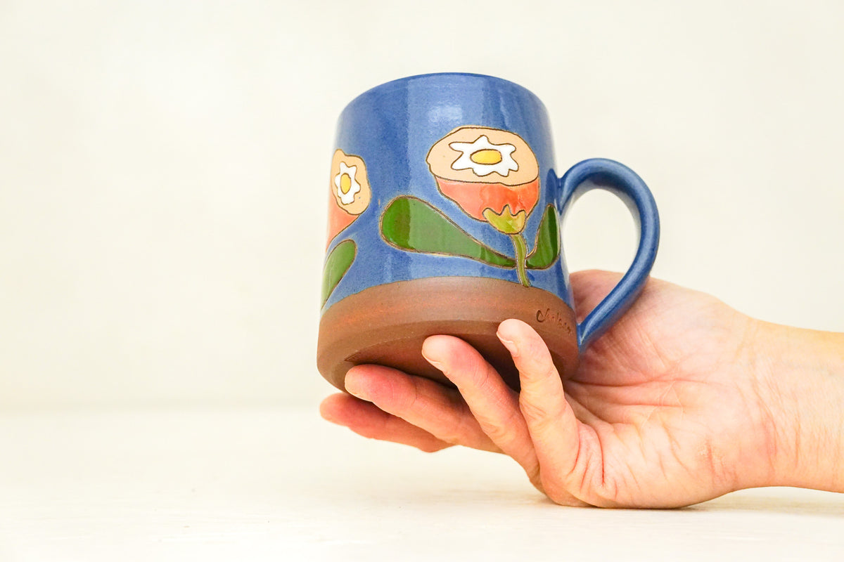 Orange Flower OG mug in Flax