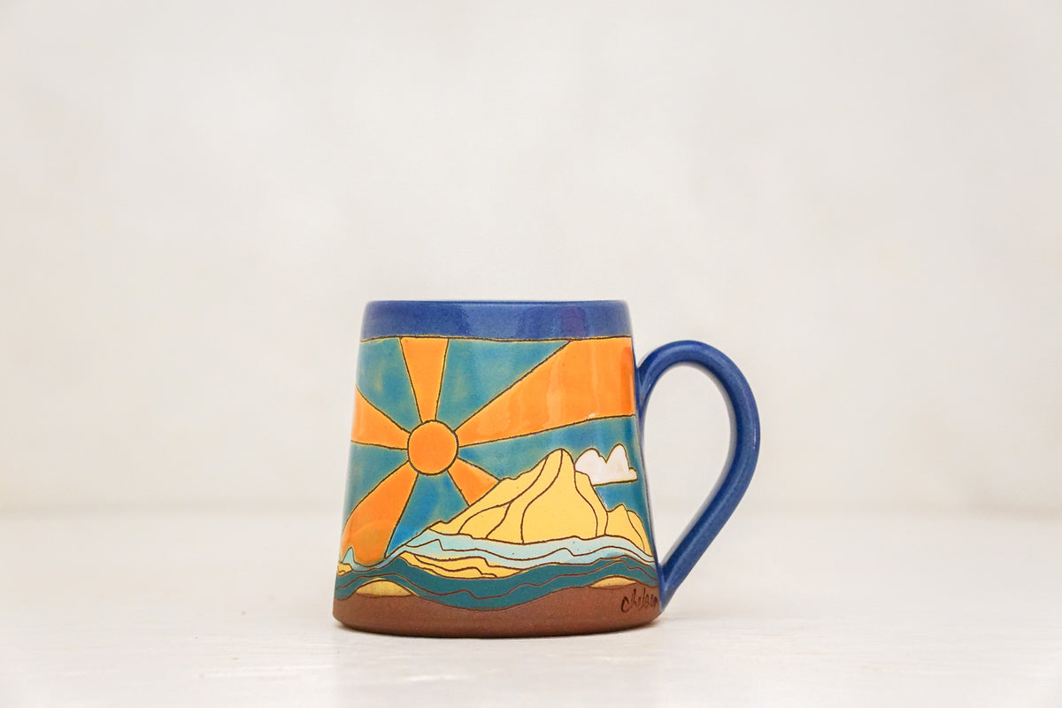 Mtn Sunburst OG mug in Flax