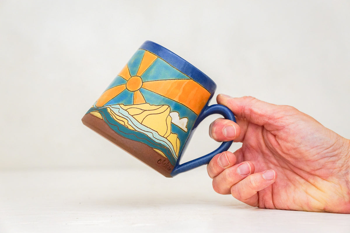 Mtn Sunburst OG mug in Flax