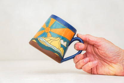 Mtn Sunburst OG mug in Flax