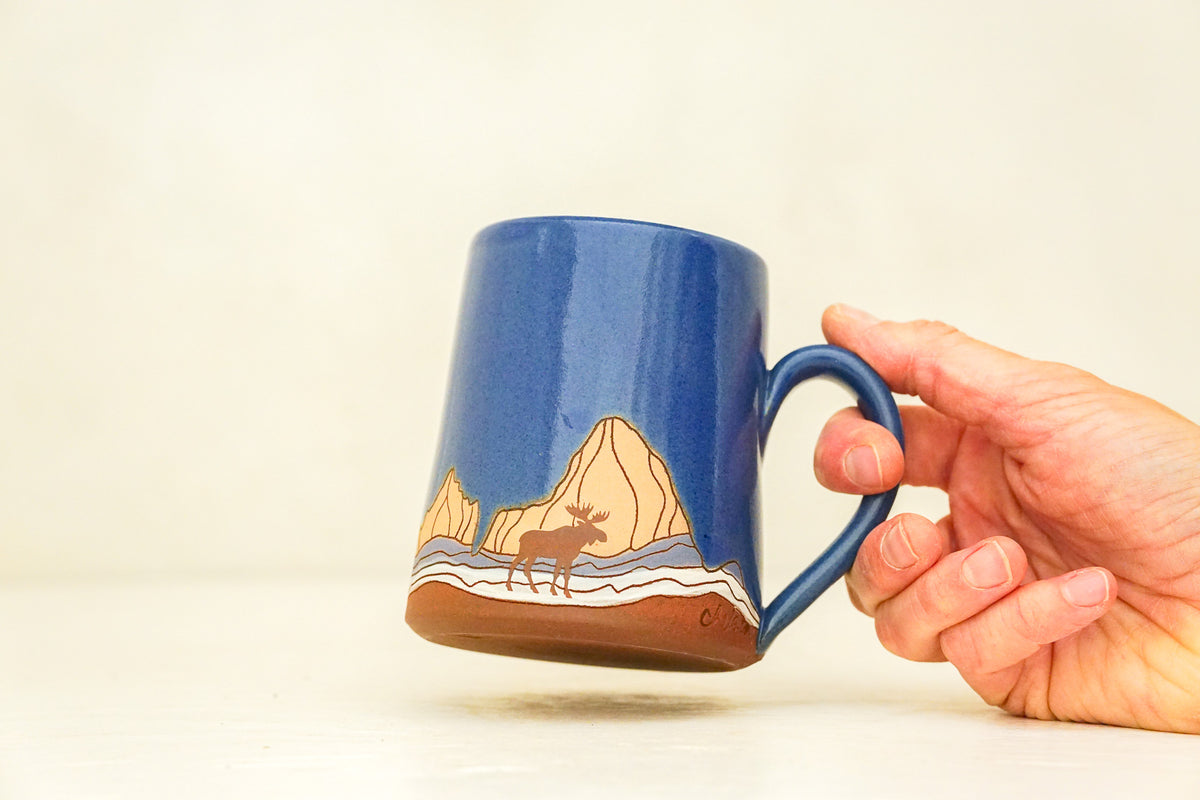 W Teton Moose OG mug in Flax