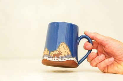 W Teton Moose OG mug in Flax
