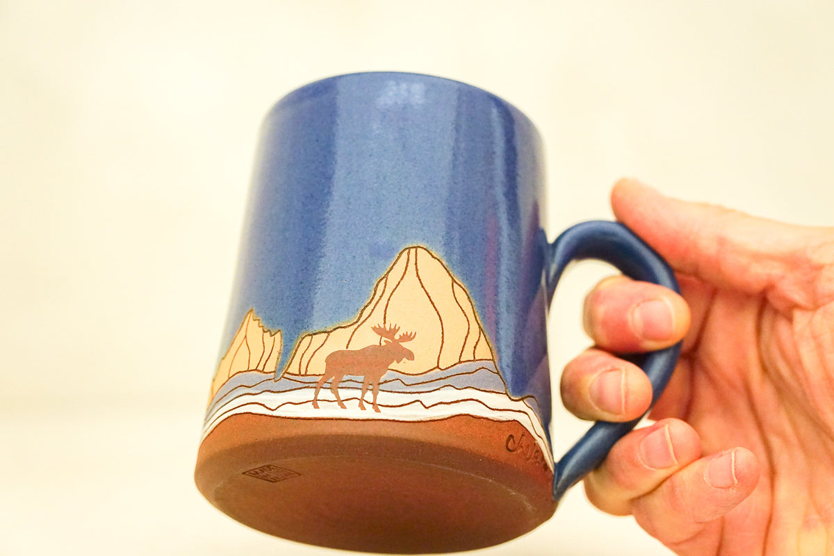 W Teton Moose OG mug in Flax