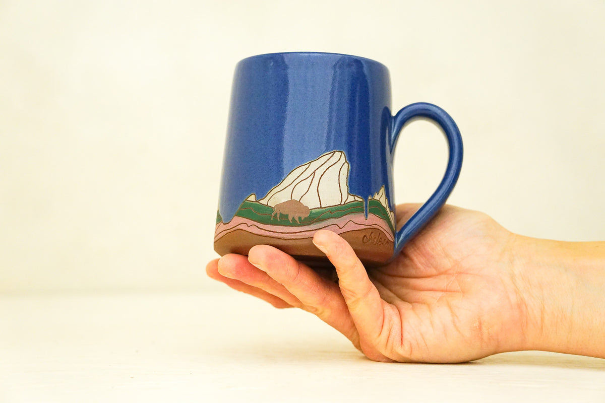 E Teton Bison OG mug in Flax