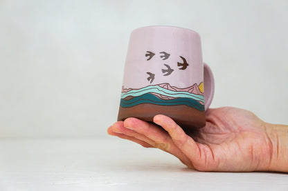Mtn Sun Bird OG mug in Pink