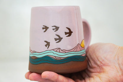 Mtn Sun Bird OG mug in Pink