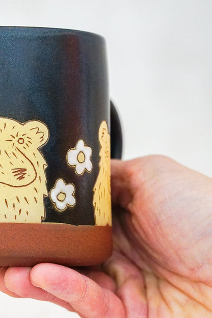 Bears &amp; Flowers mug mug in Darby
