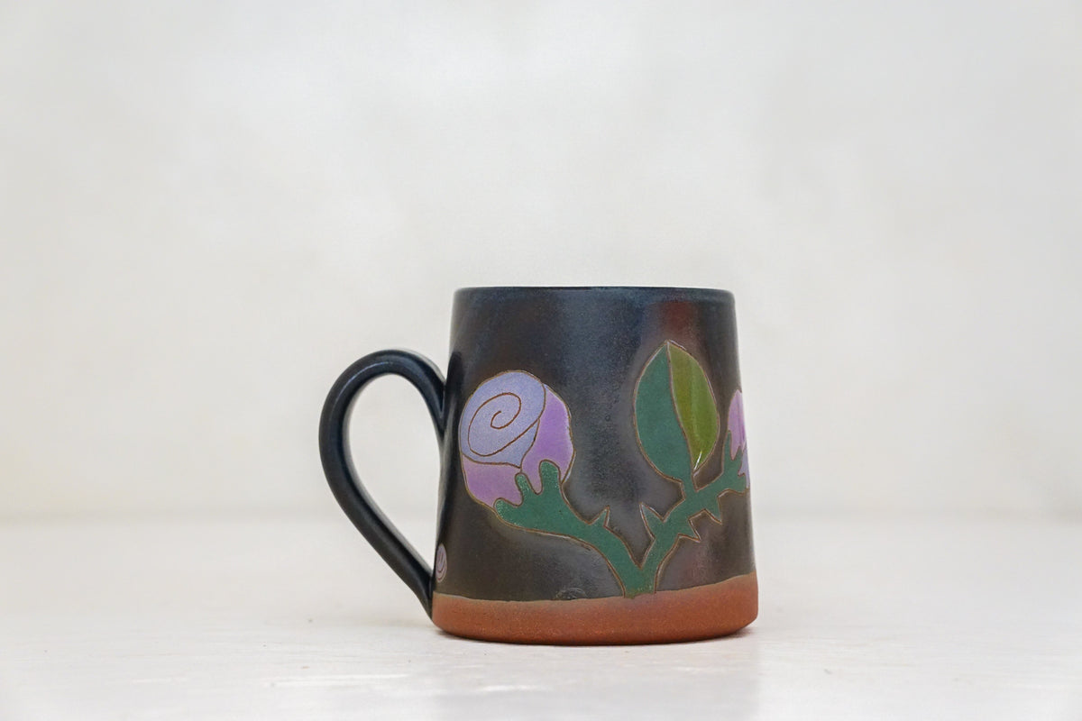 Purple Rose mug in Darby*