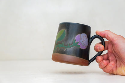 Purple Rose mug in Darby*