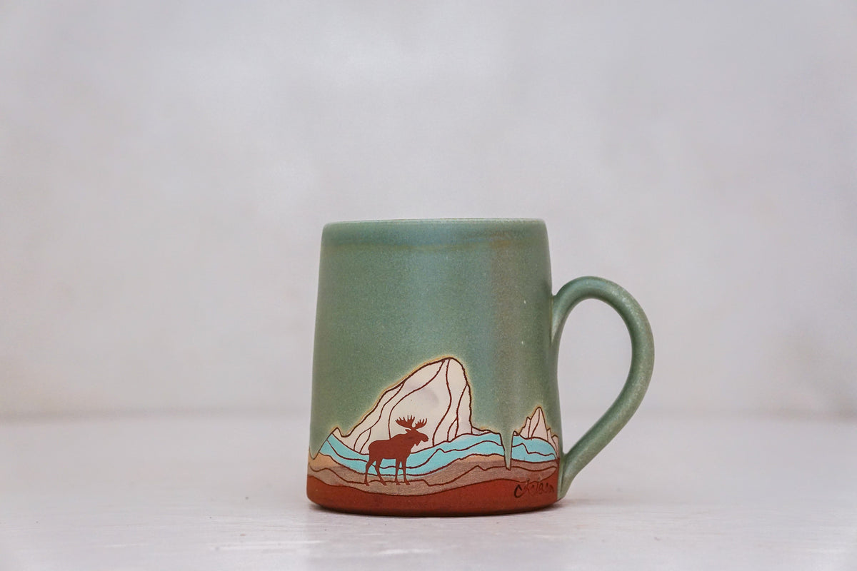 E Teton Moose OG mug in Sage