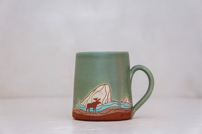 E Teton Moose OG mug in Sage