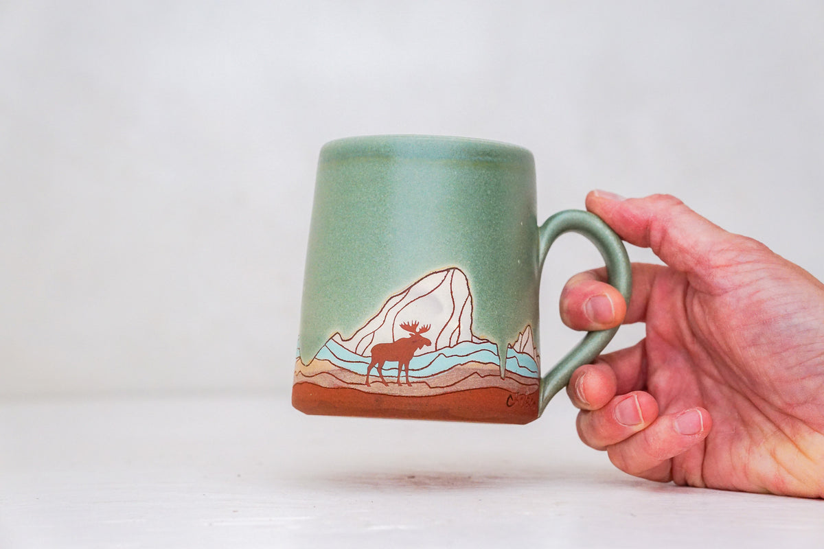 E Teton Moose OG mug in Sage
