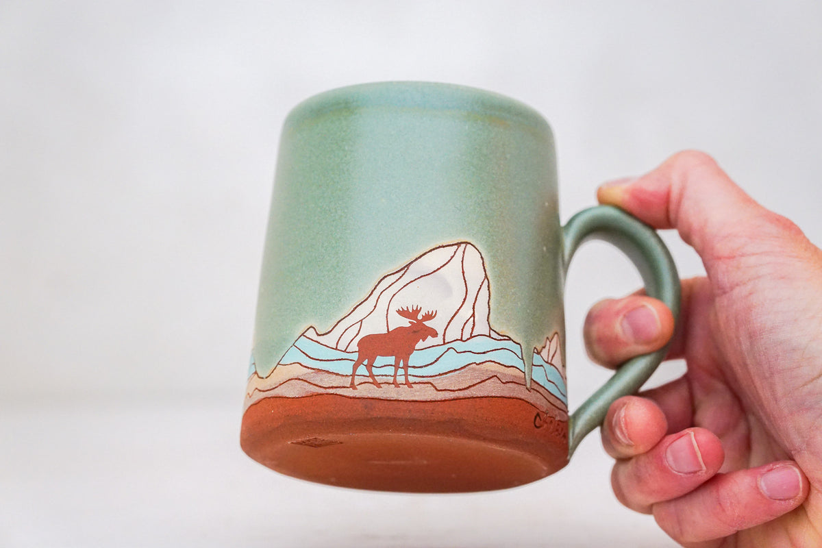 E Teton Moose OG mug in Sage