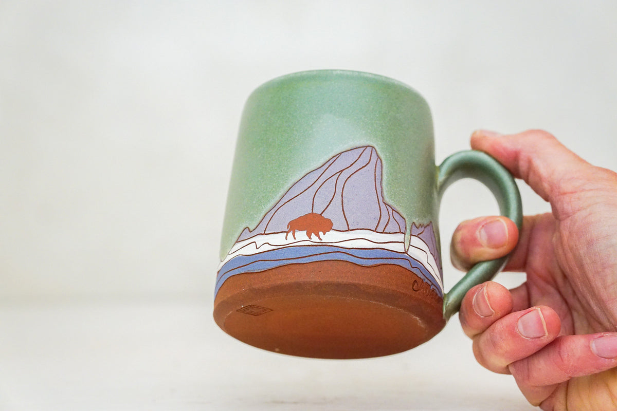 E Teton Bison OG mug in Sage