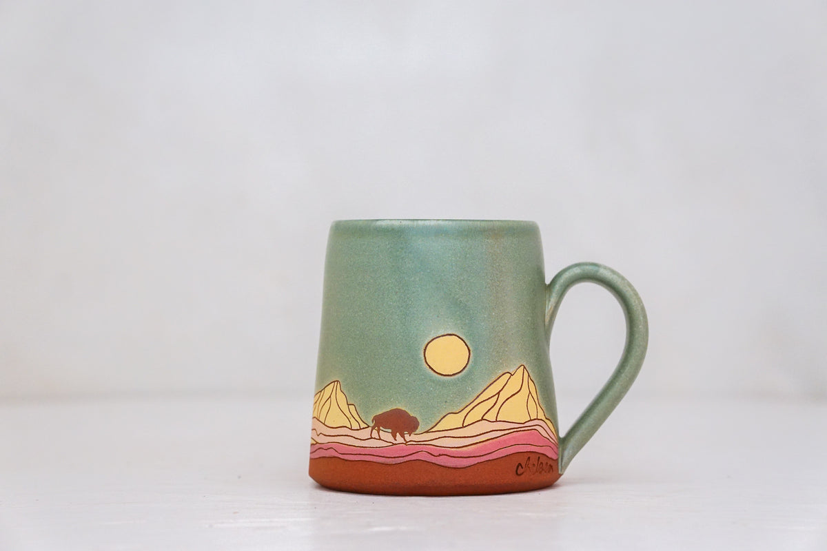 Mtn Bison OG mug in Sage