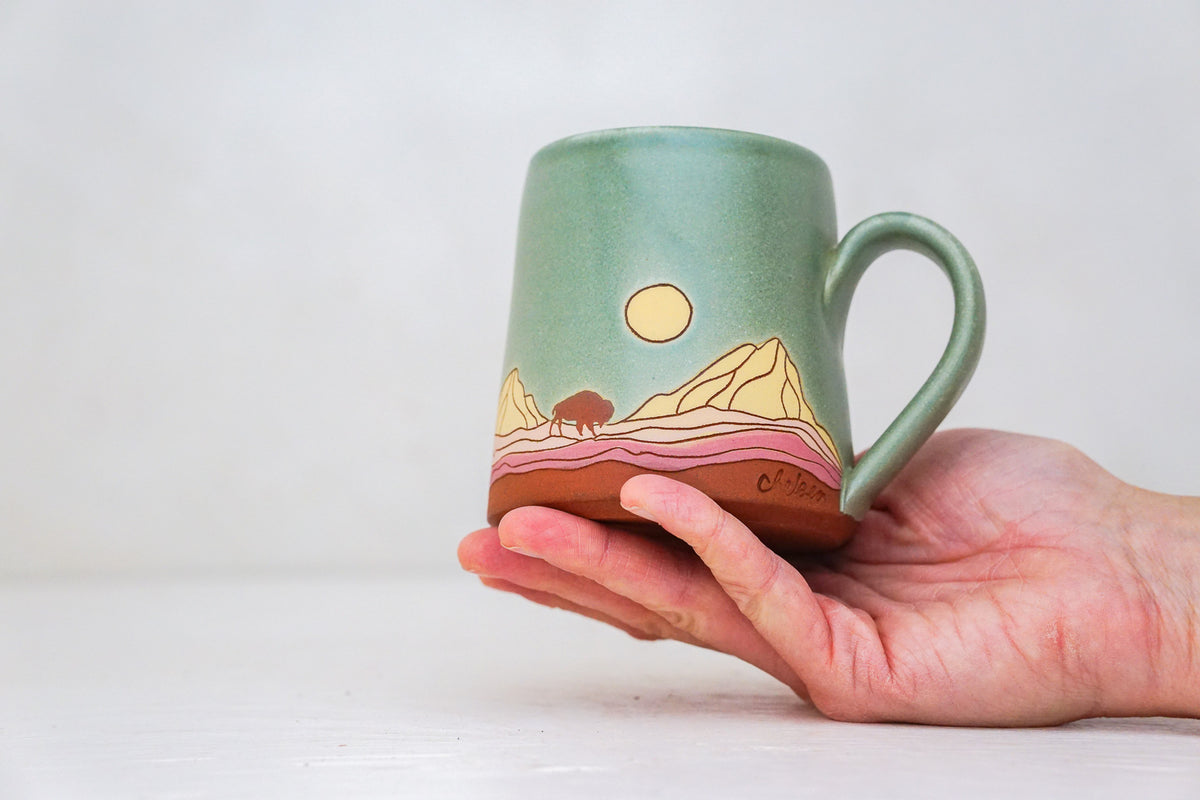 Mtn Bison OG mug in Sage
