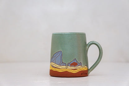 E Teton Blue Bison OG mug in Sage