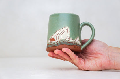 E Teton White Bison OG mug in Sage
