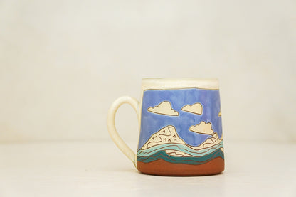 Mtn Sunburst OG mug in Bone