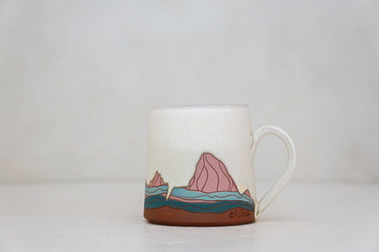 W Teton Pink OG mug In Bone