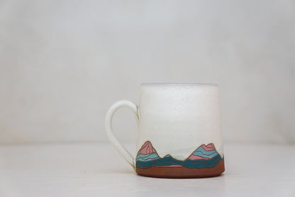 W Teton Pink OG mug In Bone