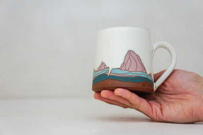 W Teton Pink OG mug In Bone