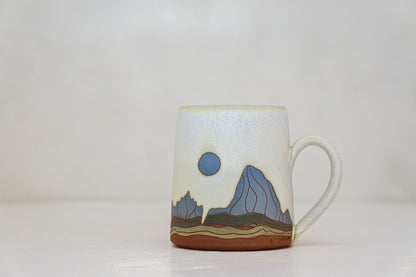 W Teton Blue OG mug In Bone