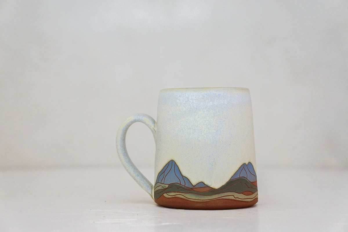 W Teton Blue OG mug In Bone