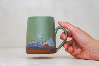 BIG Mtn Bison mug in Sage