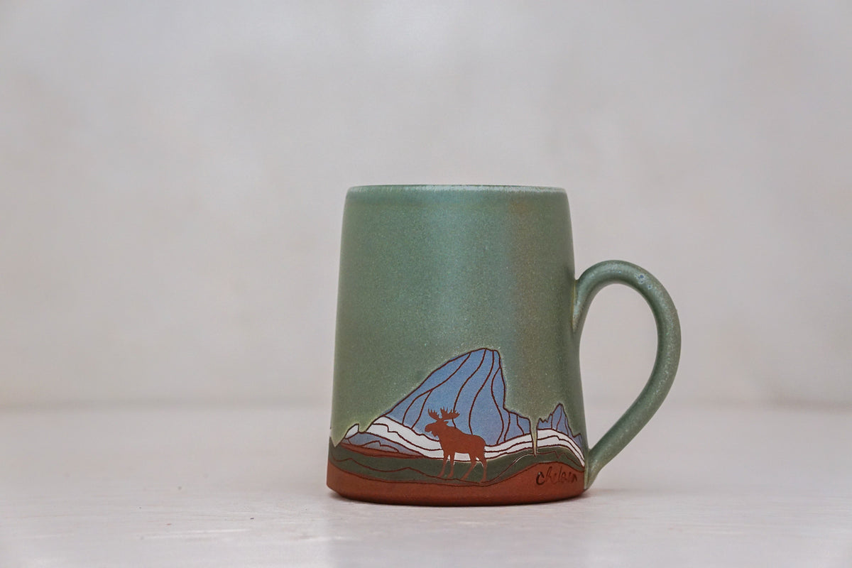 BIG E Teton Moose mug in Sage