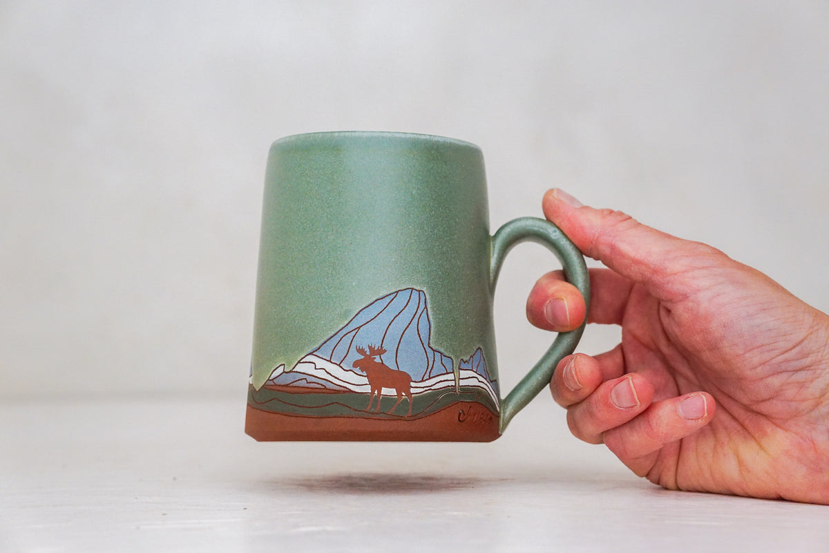 BIG E Teton Moose mug in Sage
