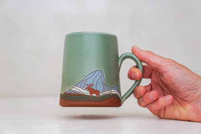 BIG E Teton Moose mug in Sage