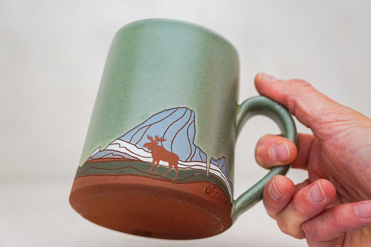 BIG E Teton Moose mug in Sage