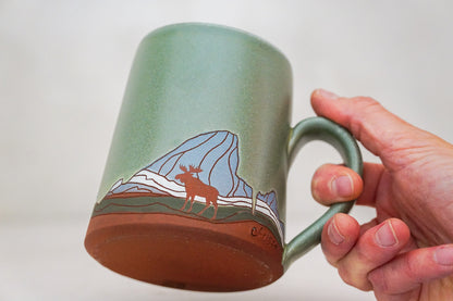 BIG E Teton Moose mug in Sage