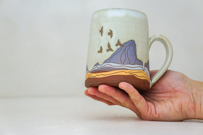 BIG E Teton Birds mug in Bone