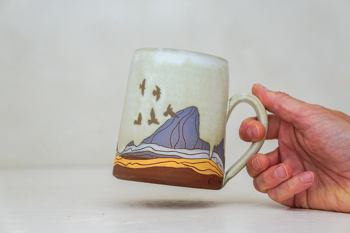 BIG E Teton Birds mug in Bone