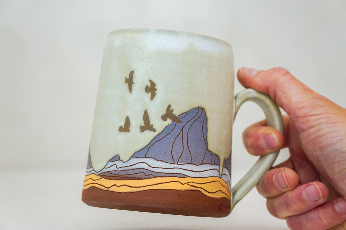 BIG E Teton Birds mug in Bone