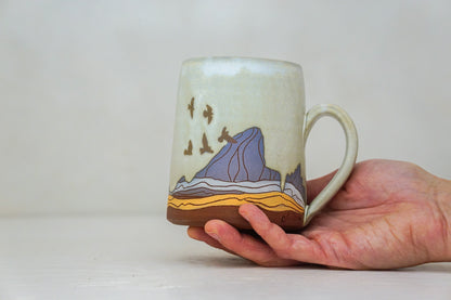 BIG E Teton Birds mug in Bone