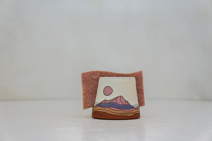 Mountain Sun Sponge Holder in Bone