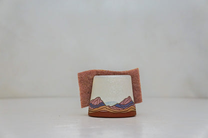Mountain Sun Sponge Holder in Bone