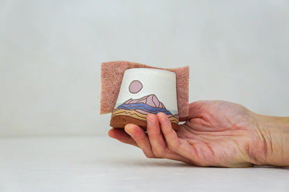 Mountain Sun Sponge Holder in Bone