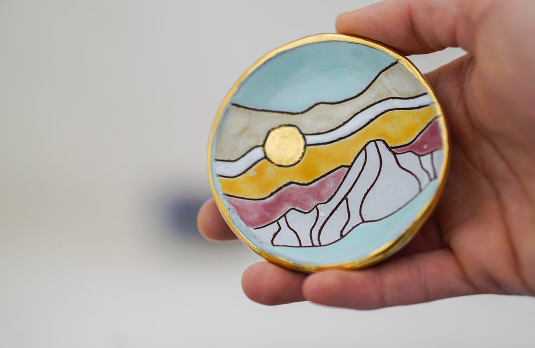 GOLD Mtn Skylines ring dish